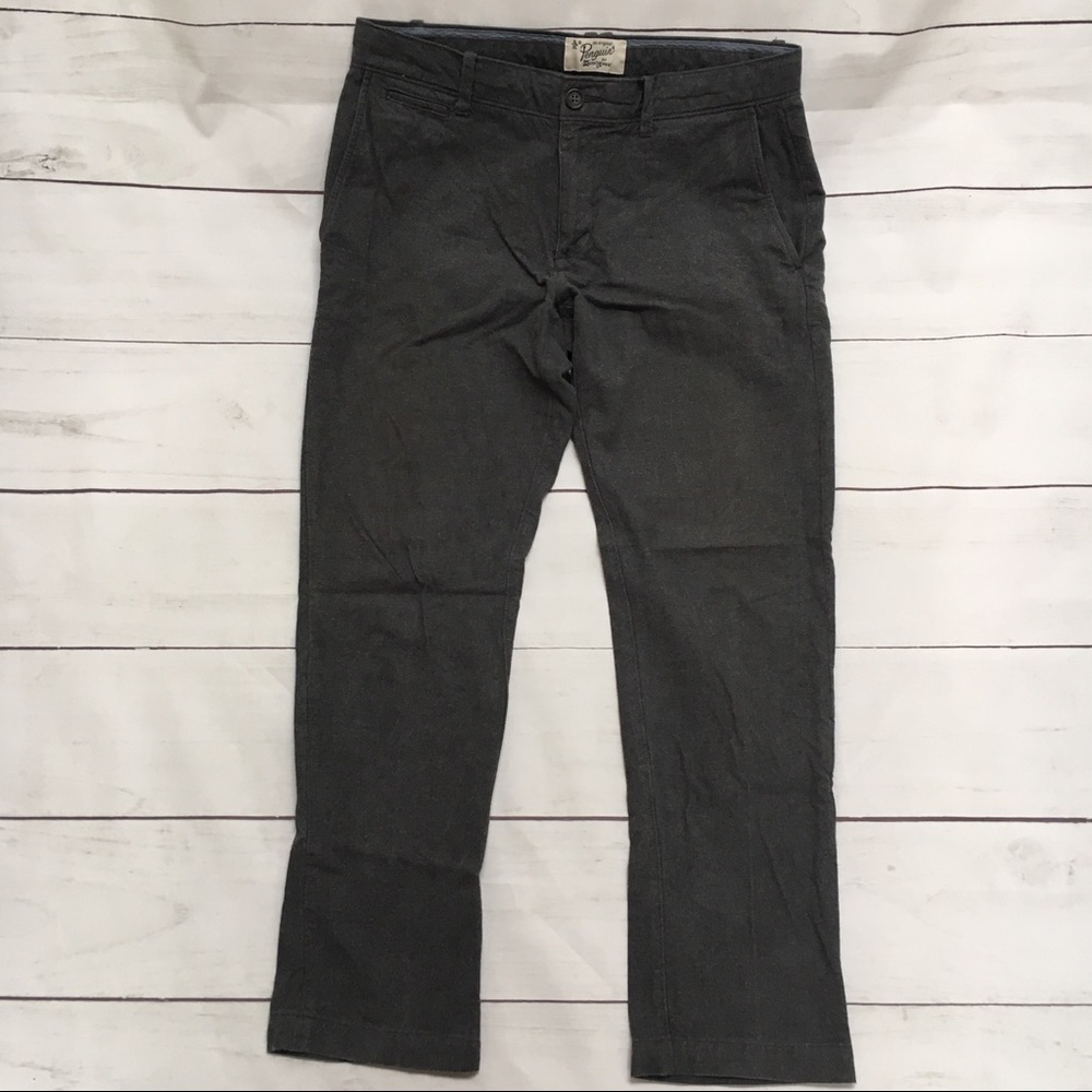 Grey Original Penguin Straight Leg Pants